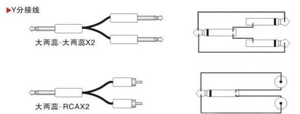 3.5、6.5音频转卡农接法图解、音频线转莲花头接线图