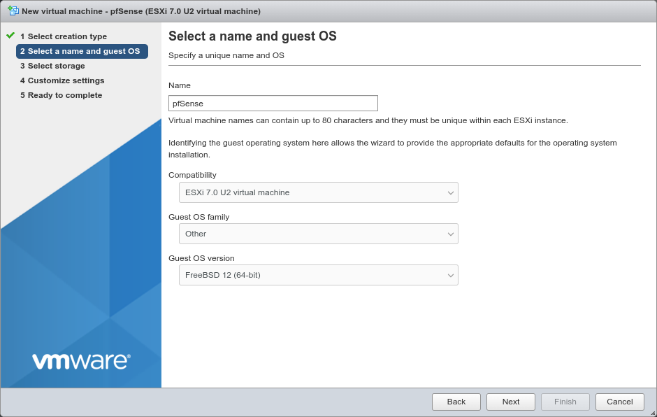 在vSphere / ESXI上安装pfSense防火墙教程  第8张