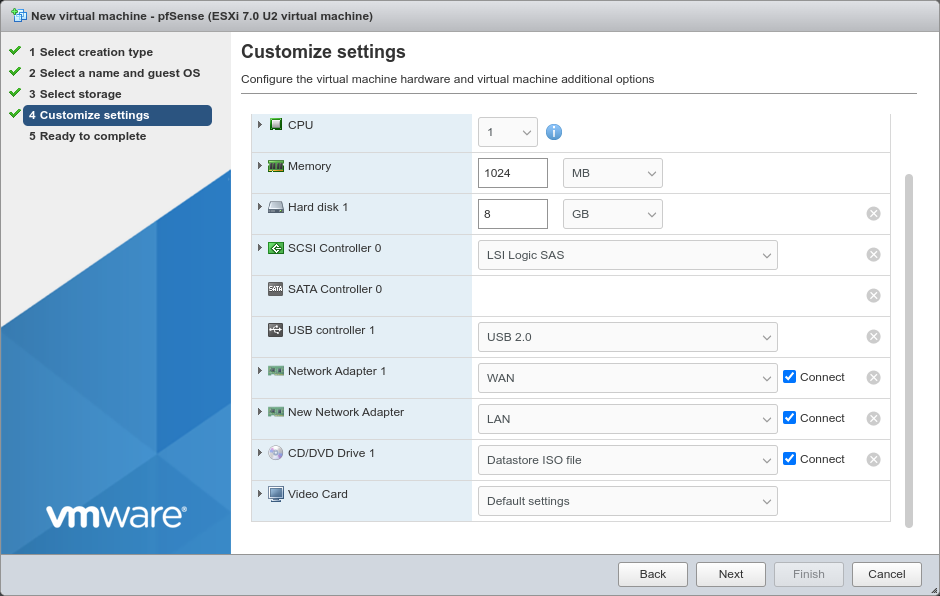 在vSphere / ESXI上安装pfSense防火墙教程  第10张