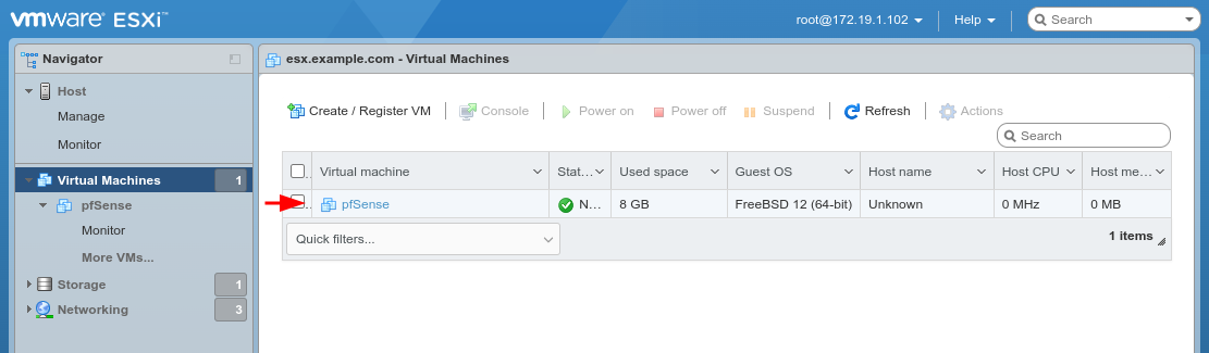 在vSphere / ESXI上安装pfSense防火墙教程  第12张