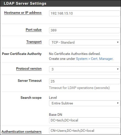 pfSense 对接 LDAP 教程