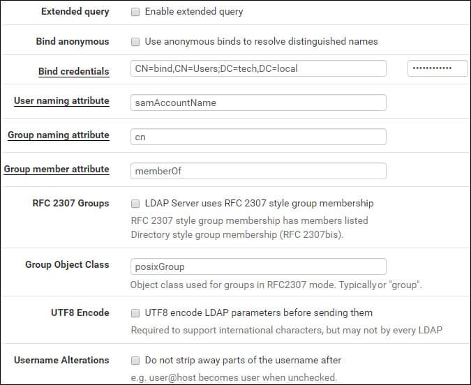 pfSense 对接 LDAP 教程