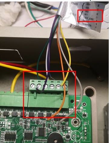 海康威视常见门禁一体机（用作读卡器）接门禁主机教程