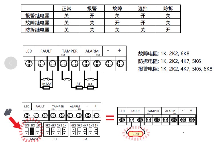 海康威视DS-19A/29A系列总线式报警主机常见接线方法